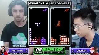 CLUTCH FINISH!! TetrisTime, Allenbot | Top 16 | December 2025 | Classic Tetris Monthly