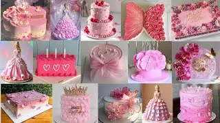 🎀 Pink Colour Cake Designs/Trending Cake Designs/Cake Design for Birthday Girl/Cake Design/Birthday 