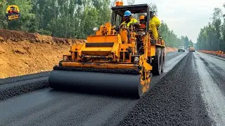 Incredible Modern Road Construction Machines: Fast Concrete & Asphalt Paving Heavy Equipment
