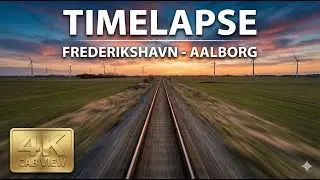 [4K] Golden Hour to Night City Lights: Frederikshavn - Aalborg (Timelapse)