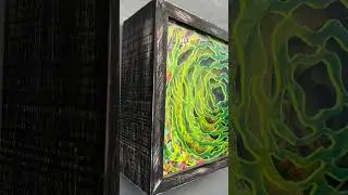 ISKAR @iskar.art presents: green velvet diorama 3D box #artwithpaper #viralart #popart #artwork