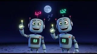 Eight Little Robots Jump on the Moon | Best Nursery Rhymes and Kids Songs Collection