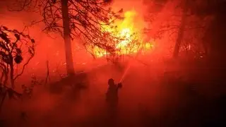 New wildfire quickly scorches towns in Northern California
