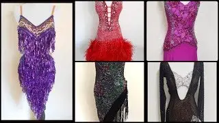 Beautiful sequin Latin Salsa dancing dress designs