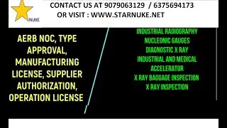 AERB NOC TYPE APPROVAL   Compliance Regulatory Consulting Services  STAR NUKE