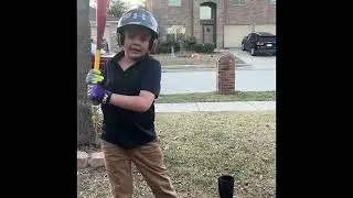 Day six of hitting a bucket of baseballs for a year!