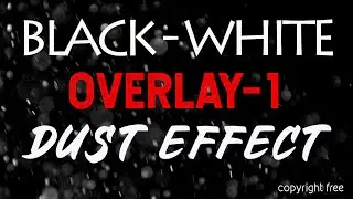 White Dust Particles Black Screen Overlay | dust overlay effect | no copyright issue