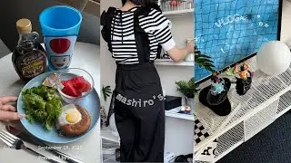 Japan vlog🕯️: 模様替え, 月見フード,USJ purchases, self-nail art, fall food,korean food,SHEIN
