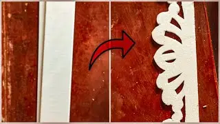 White Cork Sheets Design by Hand ||Thermocol design cutting