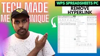 How to remove hyperlink in wps spreadsheets | remove hyperlink in wps spreadsheet pc