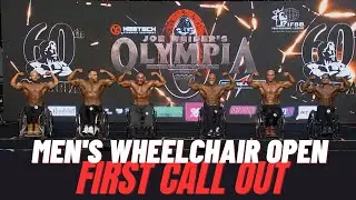 Mr.Olympia Men's Wheelchair Open First Call Out.