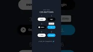 6 Animated Buttons Designs For Fronted Developer | Button Animation Using html  & css | @codebrowser