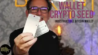 Indestructible Bitcoin Wallet Crypto Seed Storage Steel Plate