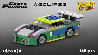 Mitsubishi Eclipse Fast and Furious Lego Classic 10696 (Tutorial) IDEA №24