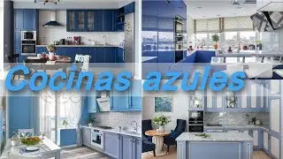 Cocinas azules 🌯 modernas - Ideas para cocinas
