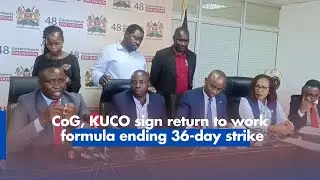 CoG, KUCO sign return to work formula ending 36 day strike