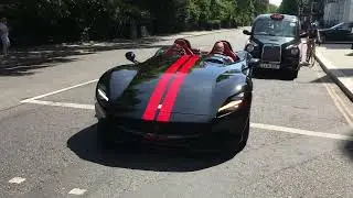 Ferrari Monza SP2 Sound & Accelerations On The Street In London 2022 | Supercars Accelerating | WDK