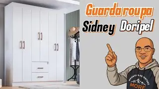 Como montar Guarda Roupa Solteiro 6 Portas 2 Gavetas Sidney Doripel😲