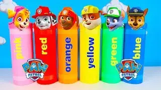 Learning Colors with Chase's Paw Patrol | HUGE CRAYONS and Super Pup Toys | Ellie Sparkles
