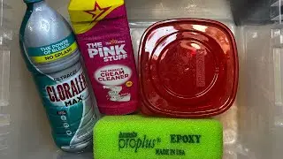 New Epoxy Sponge X Soaked Bars of Soap, Mica Powder Gel Bleach, & The Pink Stuff 🩷🧡🫧🧽