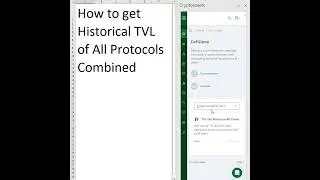 Get DeFiLlama data in Excel and Google Sheets - TVL Get Historical All Chains TVL
