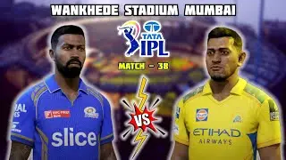 MI vs CSK | Match - 38 Highlights | TATA IPL 2025 | Cricket24 Gameplay #elclassico