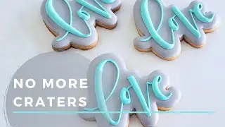 How to Prevent Craters in Royal Icing Cookies