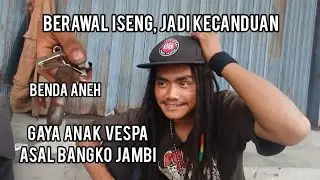 APO DIOK LUP... ANAK VESPA EXTREME ASAL BANGKO JAMBI AJAK KAWAN2 LIHAT KAMPUNG HALAMAN 2 TH DI JALAN