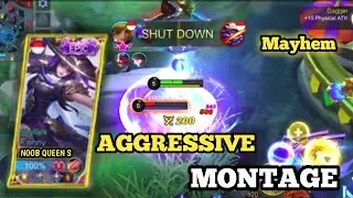 AGGRESSIVE FANNY MONTAGE BY NOOB QUEEN | FANNY MONTAGE #5 | MLBB