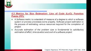 SEN 4.1 The Management Spectrum 4 P&rsquo;s & Metrics For Size Estimation