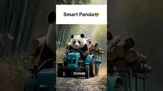 Smart panda living life&hellip; #animal #panda #ai
