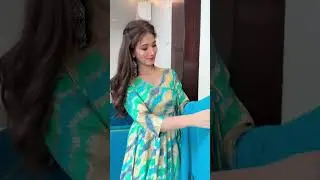 Angrakha style Anarkali gown dress