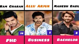 Education Level of Handsome South Indian Actors &hearts;️ || South Indian actors Qualification