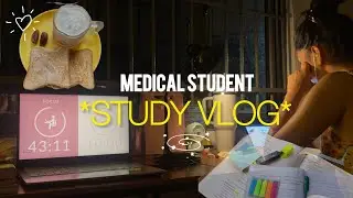 *STUDY VLOG* ft. Medical student 🏥|long study sessions📚,wholesome family time, #MBBSabroad #studywme