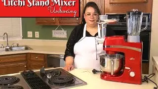 Litchi Stand Mixer Unboxing ~ 5.5 Quart with Blender, Meat Grinder, Sausage Stuffer & Pasta Extruder