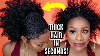 Sleek Low Puff on Short Natural Hair | How to TRANSFORM DIRTY HAIR
