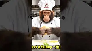 🐵 Chef Monkey &ndash; Quick & Easy Nutella Banana Wrap | Funny Recipe in 1 Minute