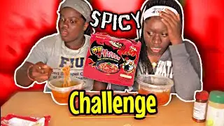 SPICY NOODLE CHALLENGE🔥🔥LOSER GETS PUNISHMENT ‼️😱😨