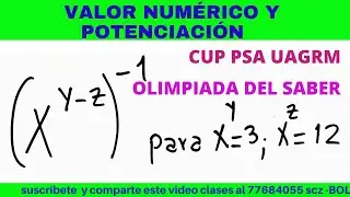 OLIMPIADA EL SABER CUP PSA UAGRM VALOR NUM&Eacute;RICO