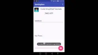Sending SMS In Android | Android Beginner Tutorials