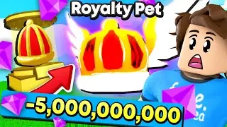 Spending 5,000,000,000 GEMS On NEW ROYALTY Egg In BubbleGum Simulator (Roblox)