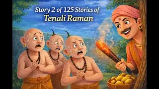 Story 2 of 125 లోభి బ్రాహ్మణులు Story-2 The Greedy Brahmins Funny Moral Story for Kids in Telugu