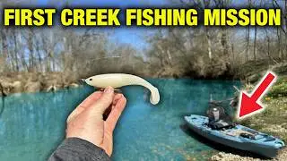 New Kayak + First Spring Creek Trip = GIANT Bass!