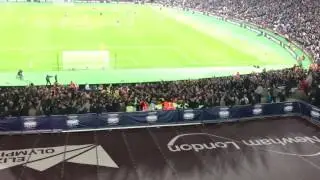 West Ham & Chelsea fans fighting at London Stadium - 26th October 2016