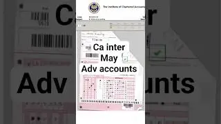 ca inter May 25 Advance Accounts certified copy #cainter #cafoundation