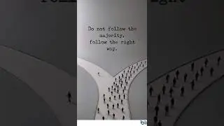 Do Not follow the Majority,Follow The Right Way | 2023 |English Quotes For Motivation #shorts#quotes