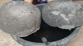 New Shape||Cement asmr||Asmrcement||Cement crumbling||Asmr crumbling||Sand cement crumbling