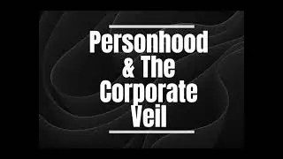 Personhood & the Corporate Veil Explained