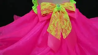 Janice Jackie (Dress no:) Natural baby doll dress (neon pink) JaniceJackie