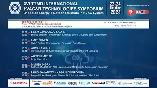 XVI TTMD International HVAC&R Technologies Symposium Technical Session-3